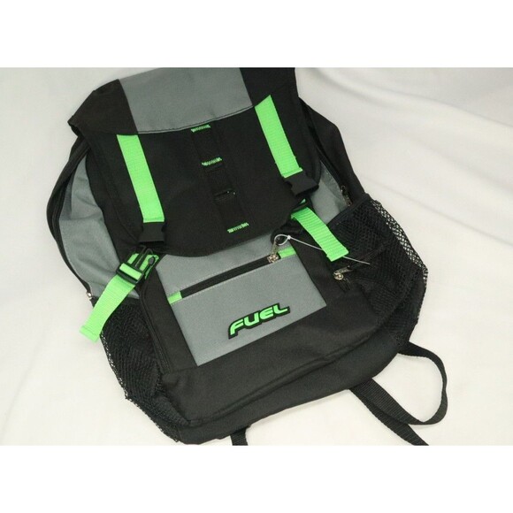 BackPack NEW Fuel Black and Green 21"x15" - Picture 1 of 16